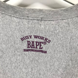 [M] A Bathing Ape Bape Neon Logo Crewneck Sweatshirt