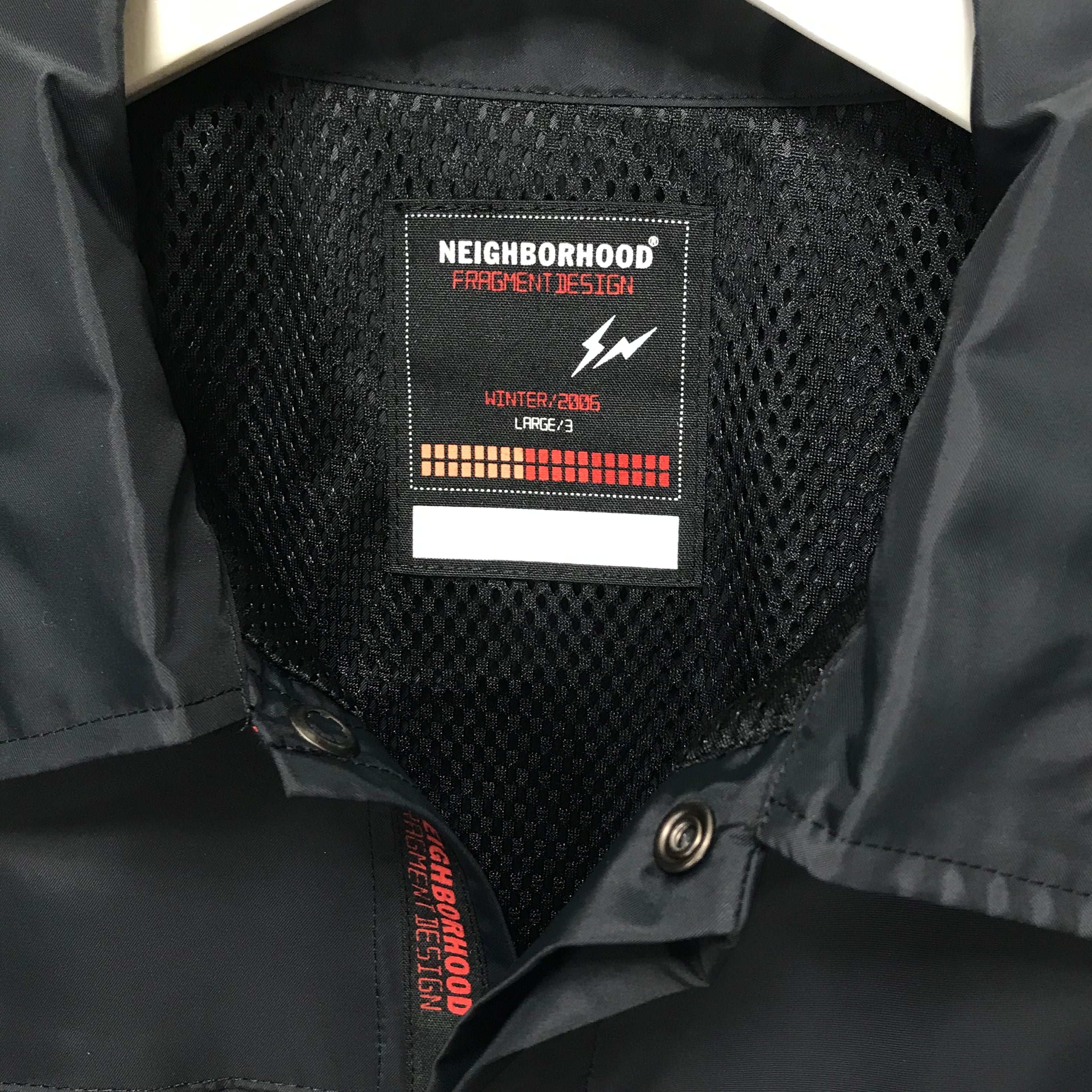 L] Neighborhood x Fragment Design 06AW Coaches Jacket 