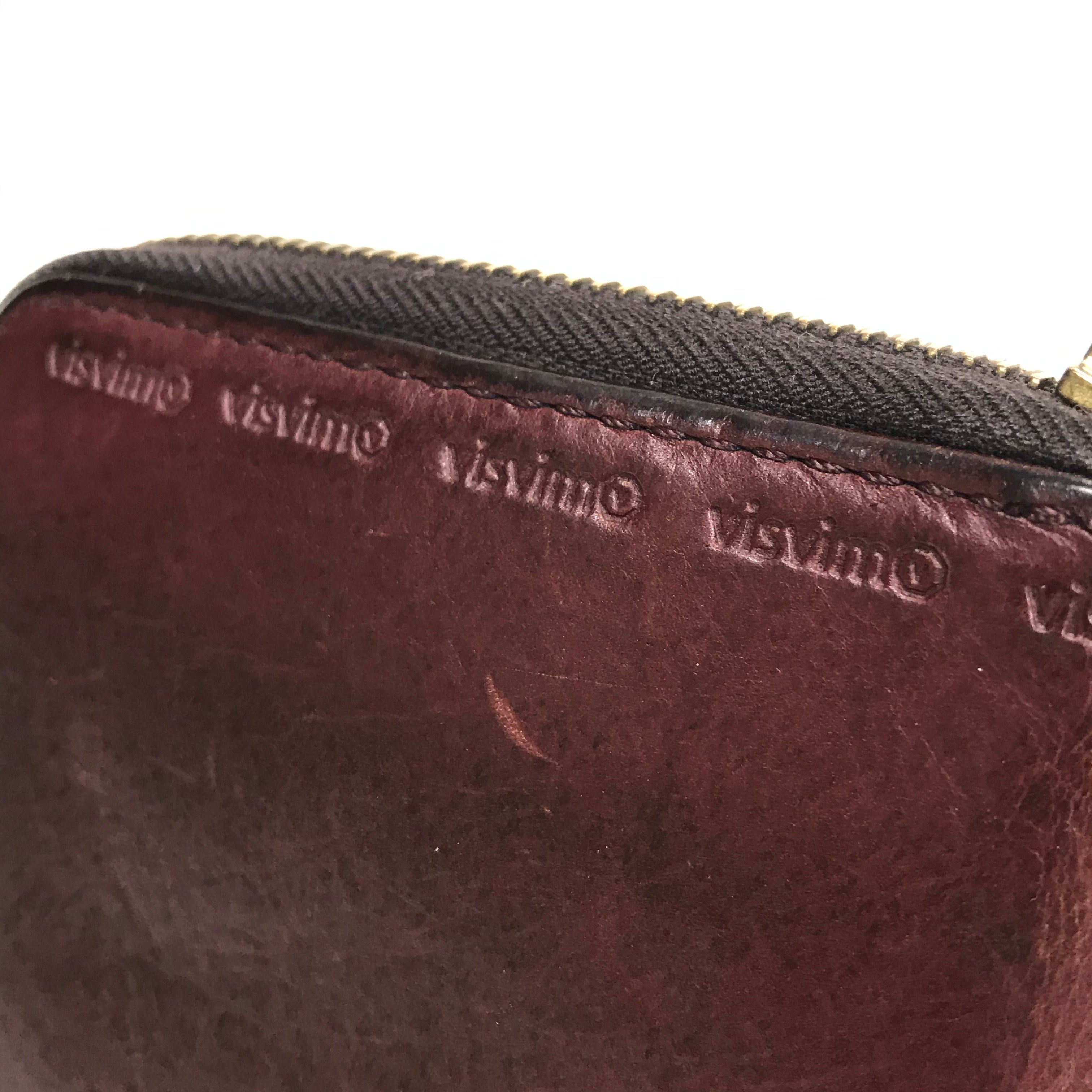 Visvim Leather Bi-Fold Zip Wallet Brown – StylisticsJapan.com