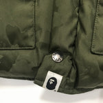 [M] A Bathing Ape Bape Jacquard Camo Gore Dryloft Puffer Jacket Olive