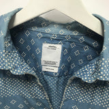 [S] VISVIM 14SS Kerchief Dots Tunic Shirt Blue