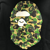 [S~L] DS! Bape Spell Out ABC Camo Head Full Zip Hoodie