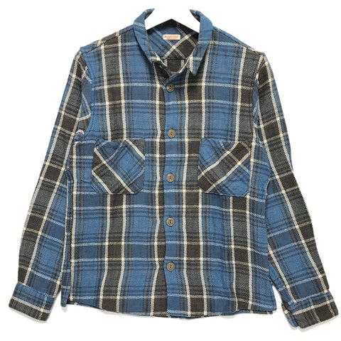 [S] Kapital Flannel L/S Shirt Blue