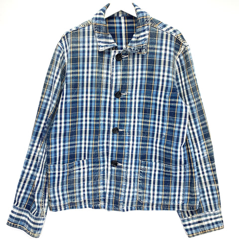 [M] Kapital Kiro Hirata Oversized Distressed Plaid Jacket
