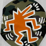[L] DS! A Bathing Ape Bape Keith Haring Camo Logo Tee White