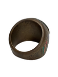 Kapital Brass Hippy Trail Peace Sign College Ring