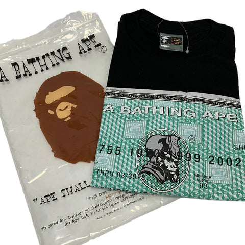 [M] DS! A Bathing Ape Bape Vintage Credit Card Bapex Tee