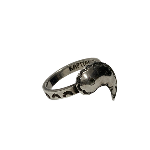 Kapital Silver Paisley Ring