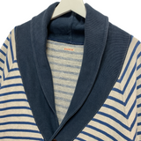 [L] Kapital Stripe Shawl Collar Button Front Cardigan