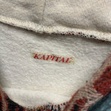 [S] Kapital Fleece Patchwork Panel Pattern Hoodie Hooded Sweatshirt