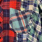 [L] Needles Rebuild Big Cut Flannel Shirt Remake