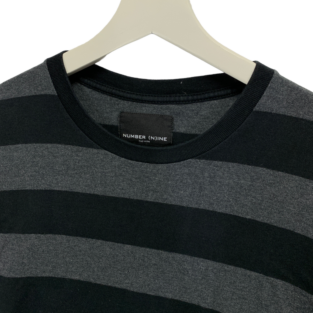 L] Number Nine Border Stripe LS Tee T Shirt – StylisticsJapan.com