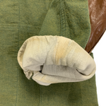 [2] Kapital Cotton Linen Leather Elbow 4 Button Blazer