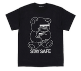 [M~XL] DS! Undercover Stay Safe Bear Mask COVID-19 Tee Shirt Black