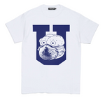 [M~XL] DS! Undercover Stay Home Burger Mask COVID Tee Shirt White