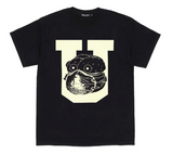 [M~XL] DS! Undercover Stay Home Burger Mask COVID Tee Shirt Black