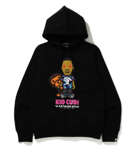 [M, L, or XL] DS! Bape Kid Cudi Moon Man Baby Milo Pullover Hoodie Sweatshirt