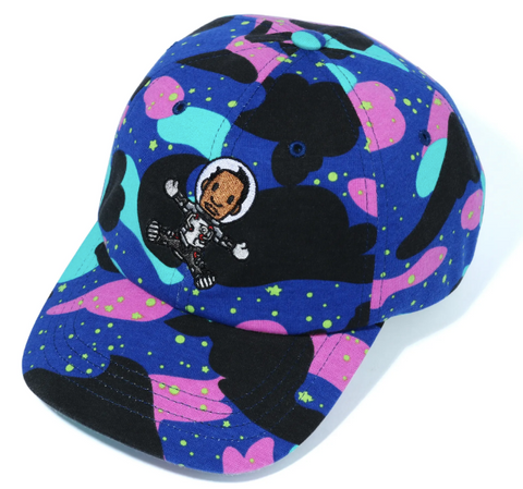 DS! Bape Kid Cudi Moon Man Camo Panel Hat Cap