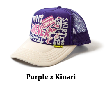 DS! Kapital Legs Mini Skirts Forever Trucker Mesh Cap Purple x Kinari
