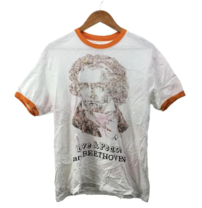 Kapital Beethoven Ringer Tee T Shirt White