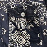 [XL] Kapital Kountry Bandana Shirt Jacket Navy