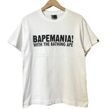 [M] A Bathing Ape Bape Vintage Bapemania Tee White