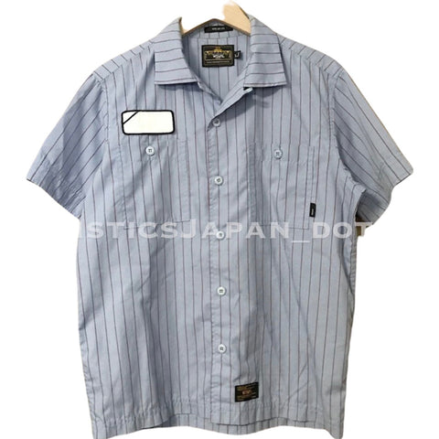 [S] WTaps Soda Striped S/S Shirt Blue