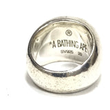 A Bathing Ape Bape Head Sterling Silver Band Ring