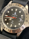 A Bathing Ape Bape Explorer II Bapex Watch Silver/Black