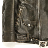 [L] WTaps 10AW Leather Riders Jacket