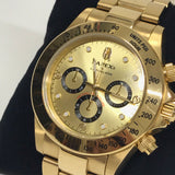 A Bathing Ape Bape Type 4 'Daytona' Bapex Watch Gold