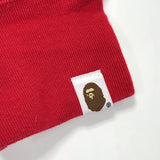 [M] A Bathing Ape Bape Full Zip Panda Hoodie Red
