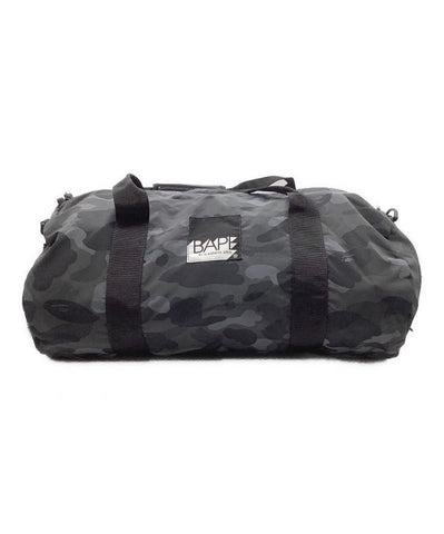 Bape Duffle Bag Black Grey Camo (#9258)