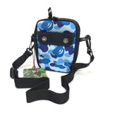 DS! A Bathing Ape Bape ABC Camo Camera / Shoulder Bag Blue