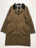[L] Kapital Waxed Cotton Long Coat Brown