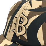 A Bathing Ape Bape Vintage Thorn Camo Fitted Cap Brown