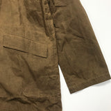 [L] Kapital Waxed Cotton Long Coat Brown
