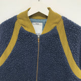 [S] Visvim 14AW Alces Fleece Blouson Jacket Wool Blue/Green