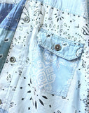 [2XL] Kapital Kountry Bandana Patchwork Pt 1st Shirt Jacket Light Blue