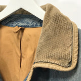 [L] Kapital Corduroy Collar Denim 9 Button Jacket