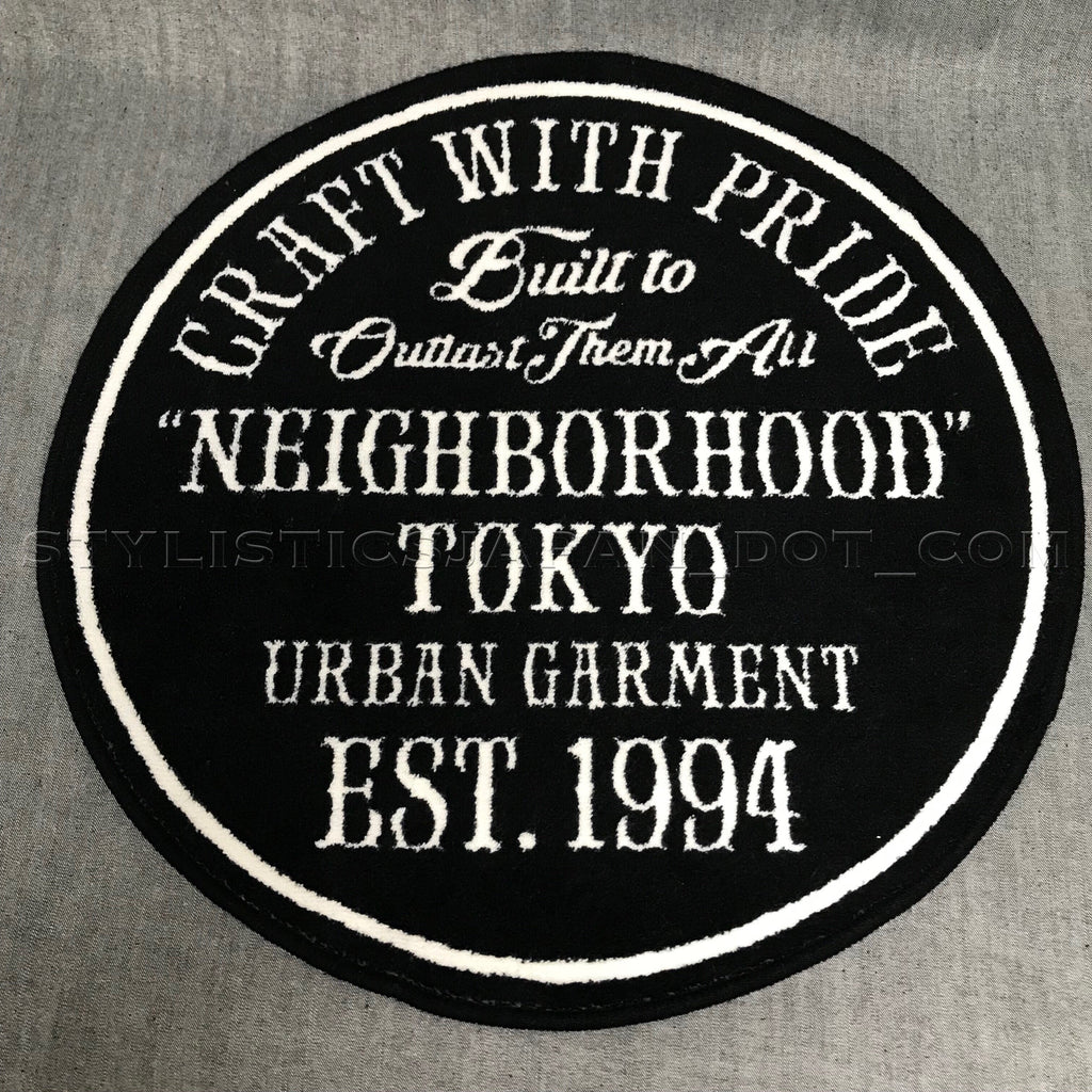 Neighborhood CWP 1994 Logo Rug Mat Black – StylisticsJapan.com