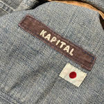 [L] Kapital Corduroy Collar Denim 9 Button Jacket