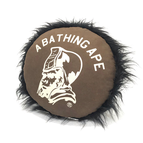 A Bathing Ape Bape Vintage 'General Ursus' Gorilla Fur Cushion