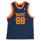 [L] A Bathing Ape Bape 88 'Knicks' Basketball Jersey